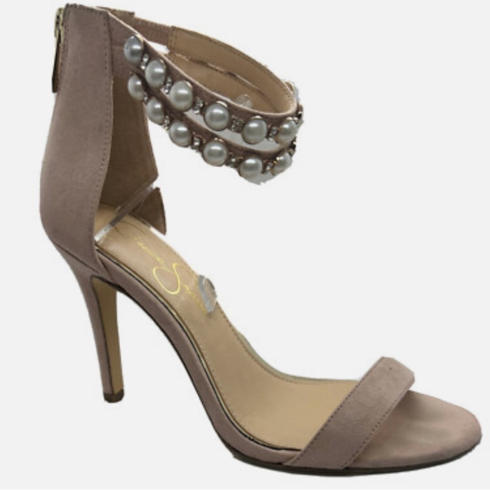Jessica Simpson Heels with Pearl Accents